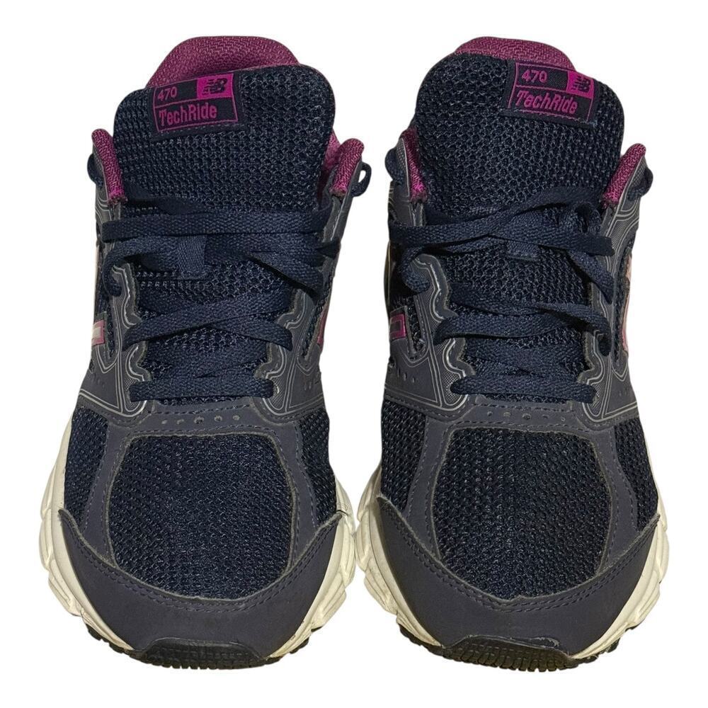 New Balance 470v2 W470LP2 Navy Pink Shoes Women's Size 8 Cushion Sneakers - Picture 4 of 9